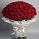 Букет 101 Красная роза Блэк Мэджик в Южноуральске
