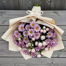 Букет цветов из:  Розы и Хризантемы в Южноуральске