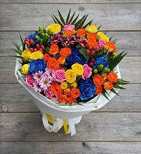 Букет цветов из:  Розы и Хризантемы в Южноуральске