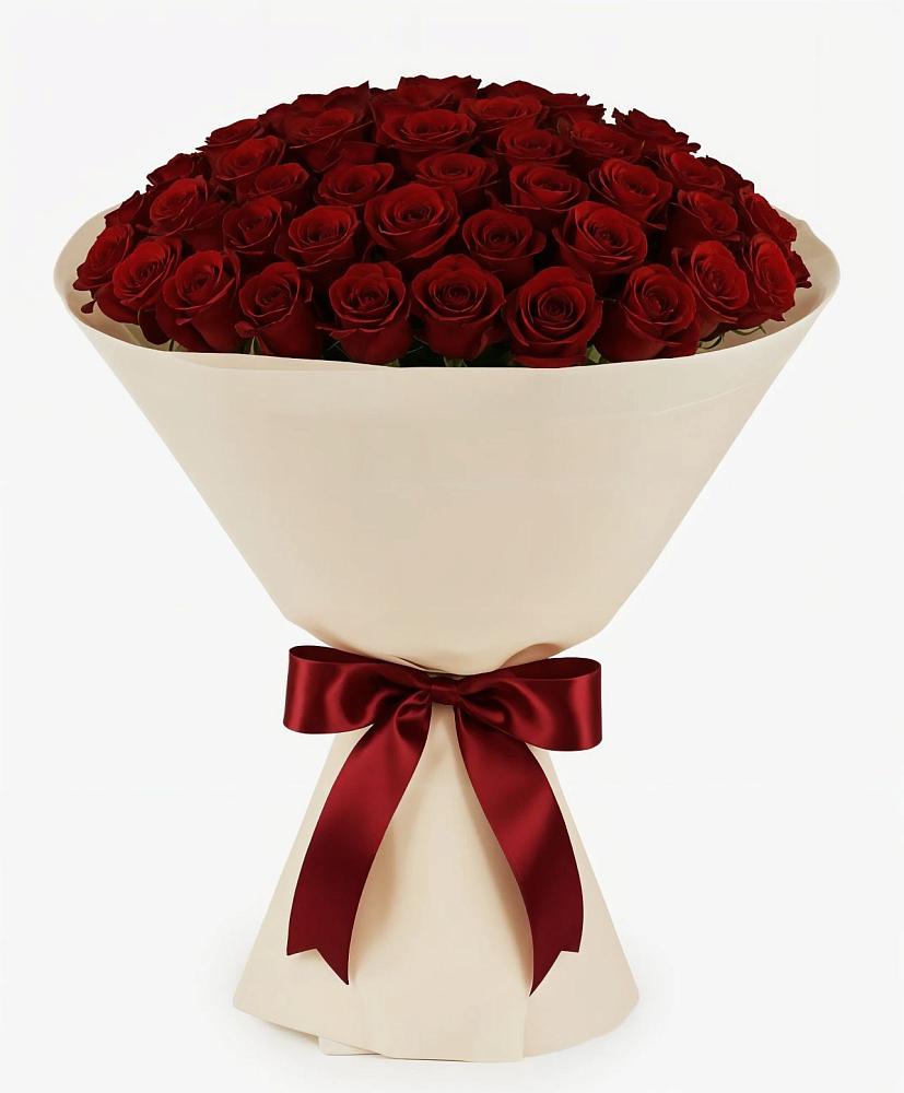 Букет 101 Бордовая роза Блэк Бакарра в Южноуральске